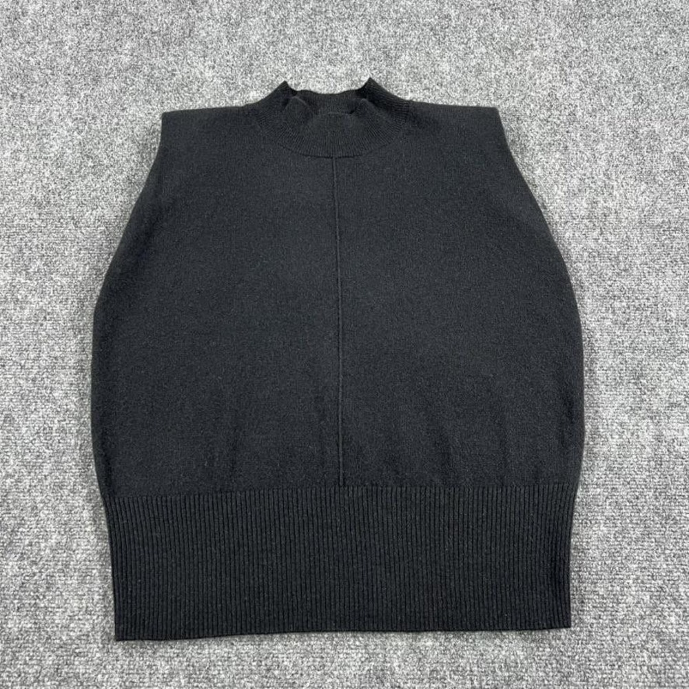 Banana Republic Black Sleeveless Mock Neck Sweater Vest